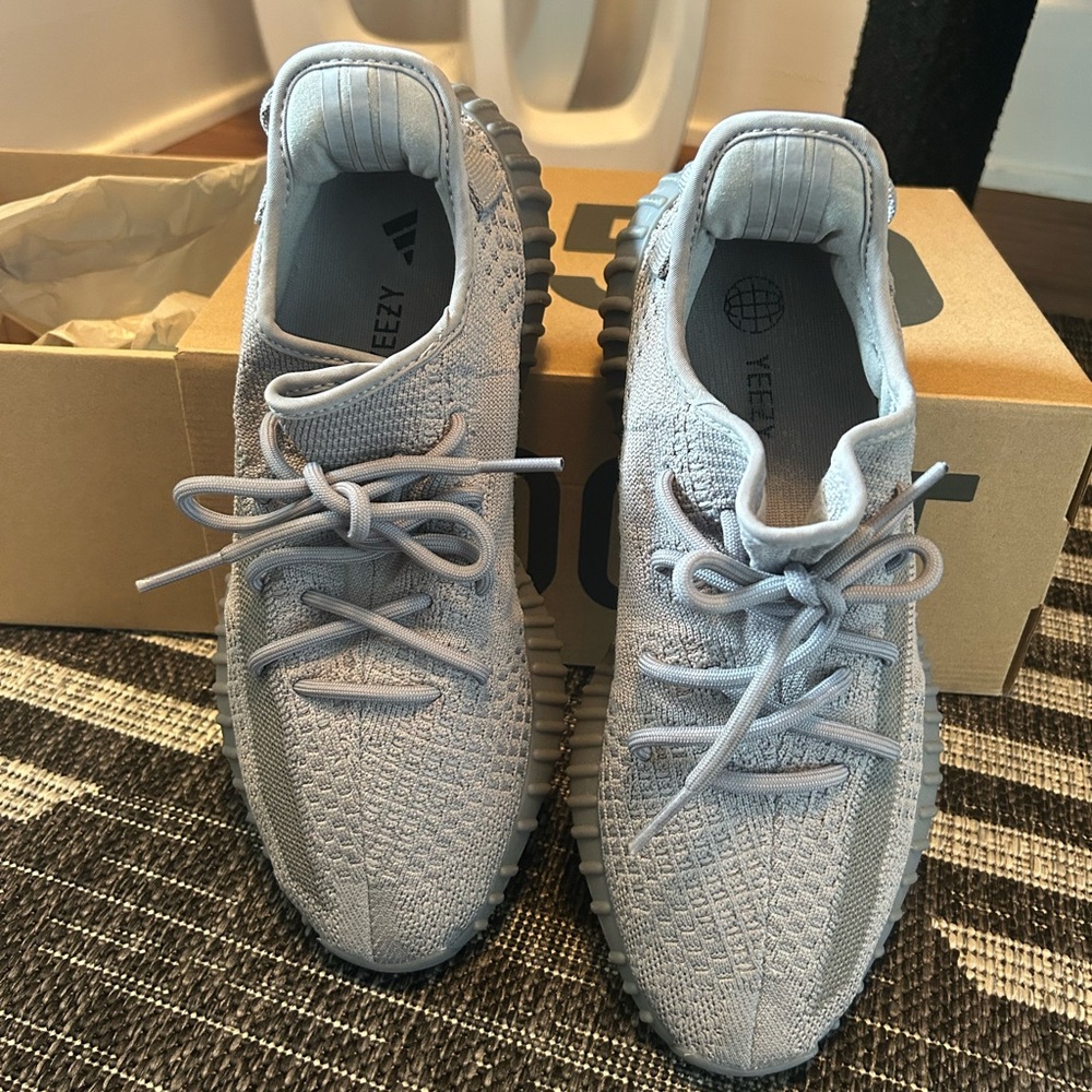 Men’s Adidas Yeezy Gray Sneakers - Picture 3 of 9